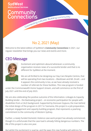 sydwest newsletter No2 2021 Edition