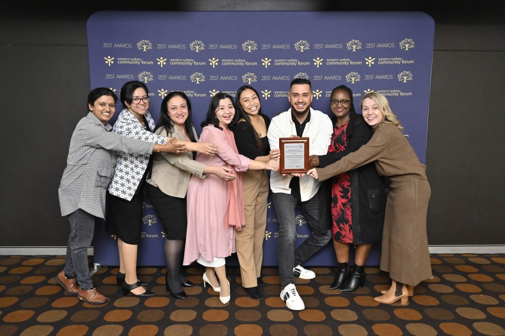 Aged Care team accepts Zest Award 2024