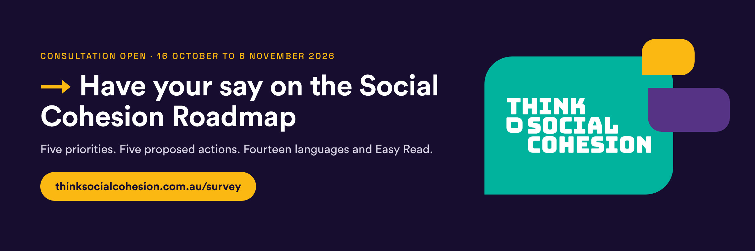 National consultation opens on Social Cohesion Roadmap